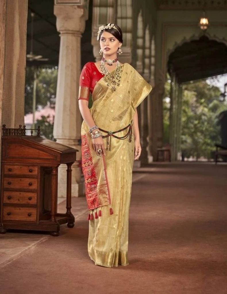 Meera 199 Party Wear Designer Cotton Silk Saree