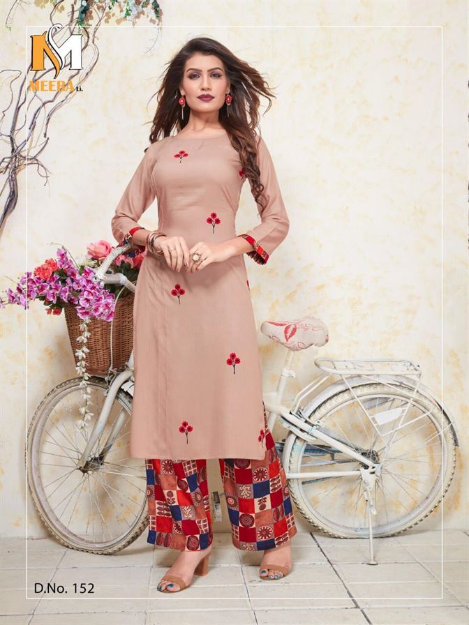 Meerali present Plazzo Queen vol 1 Rayon Kurti With Printed Palazzo collection