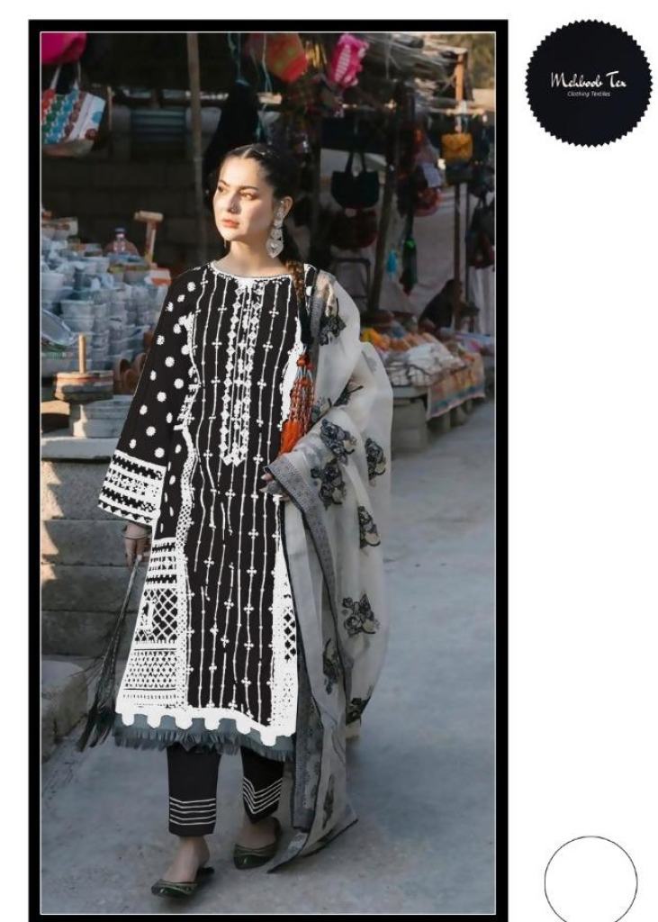 Mehboob Tex Izra Vol 1 Excluisve Wear Cambric Cotton Embroidery Salwar Kameez