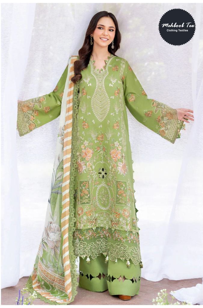 Mehboob Tex Ombre Lawn Collection 25 Vol 7 Embroidered Salwar Kameez