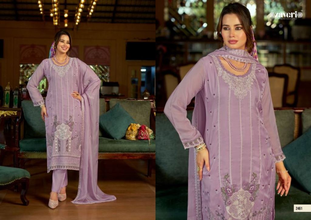 Meher Rang Organza Designer Salwar Collection