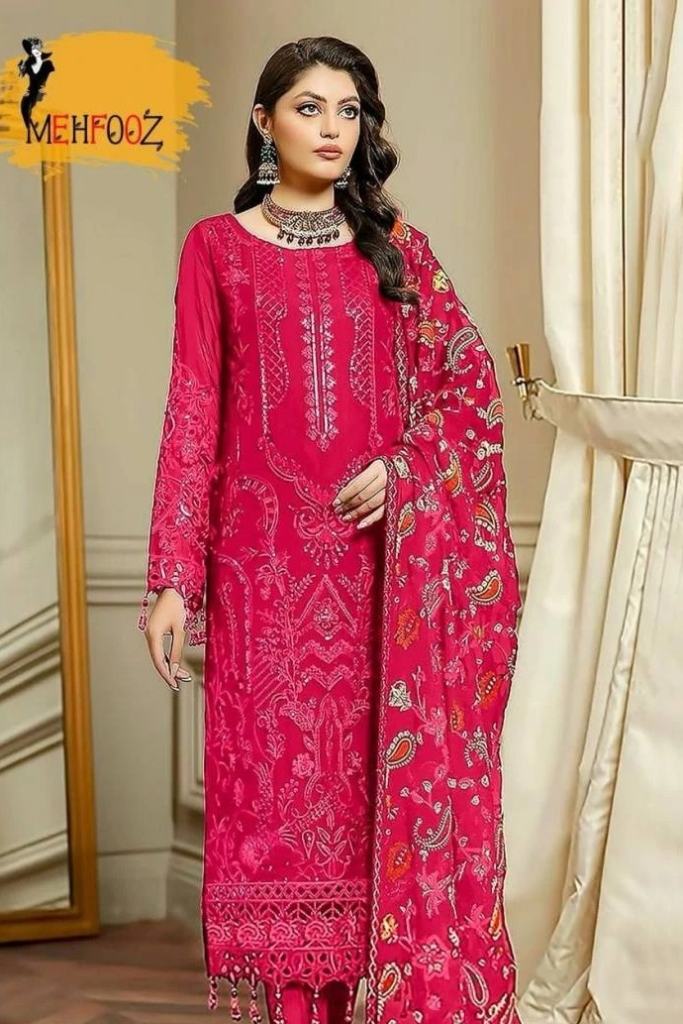 Mehfooz Aa 1014 Georgette Pakistani Salwar Kameez