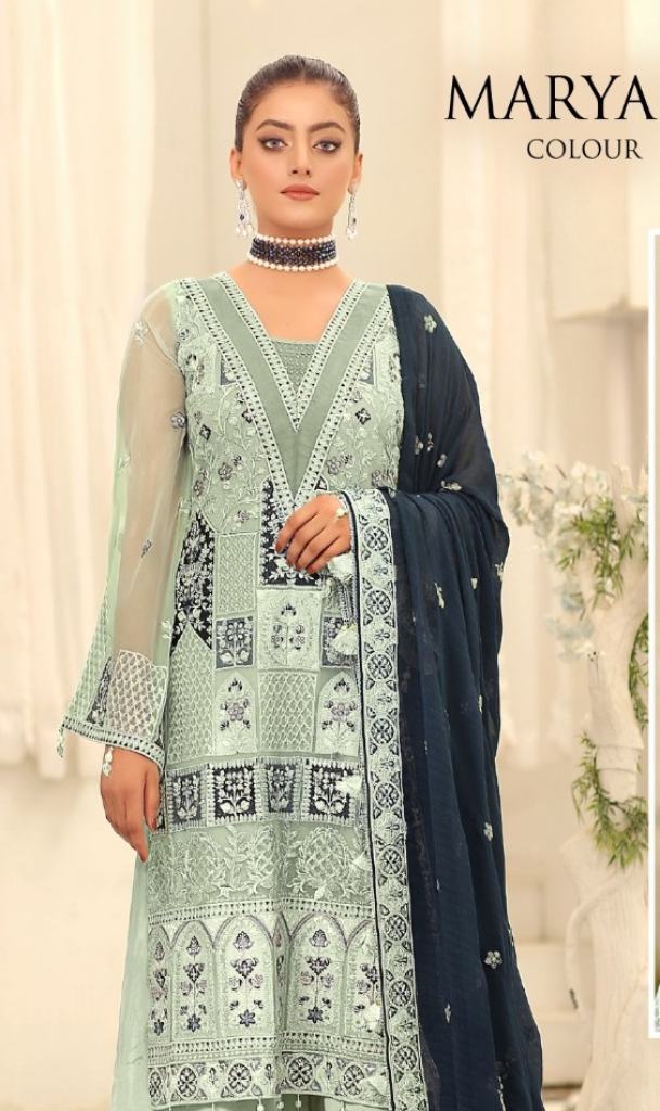 Mehtab Tex Maryam Colour 11005 Hit Georgette Embroidery Pakistani Suits