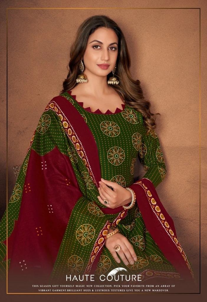 Miss World Bandhni Special Vol 7 Cotton Dress Material