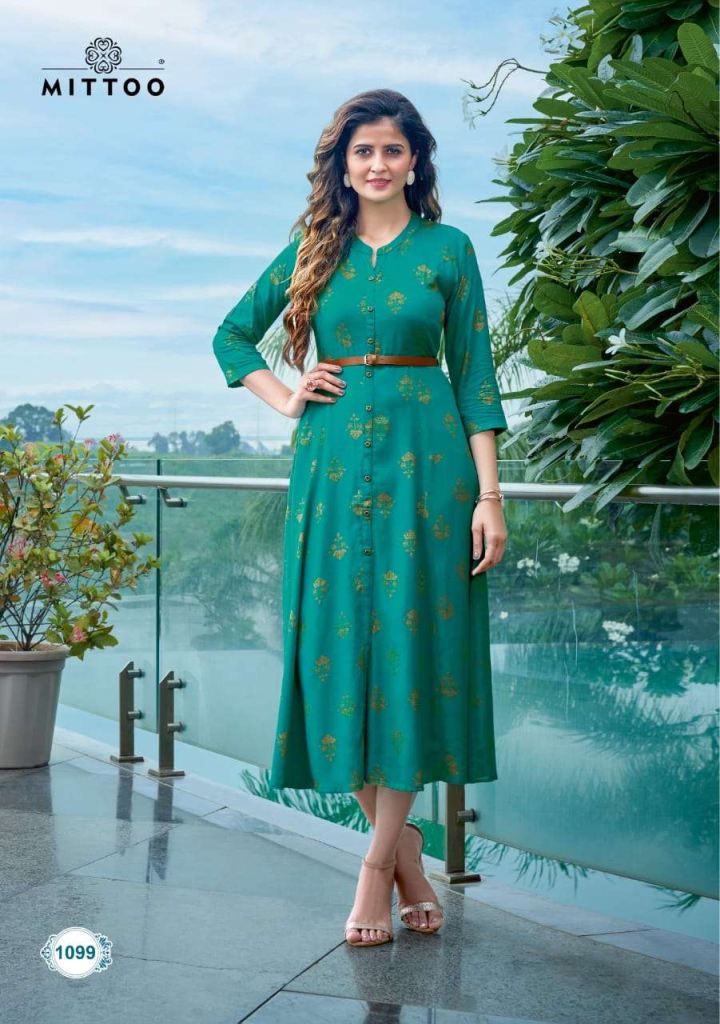 Mittoo Fashion Belt Vol 6 Rayon Print Kurtis Catalog 