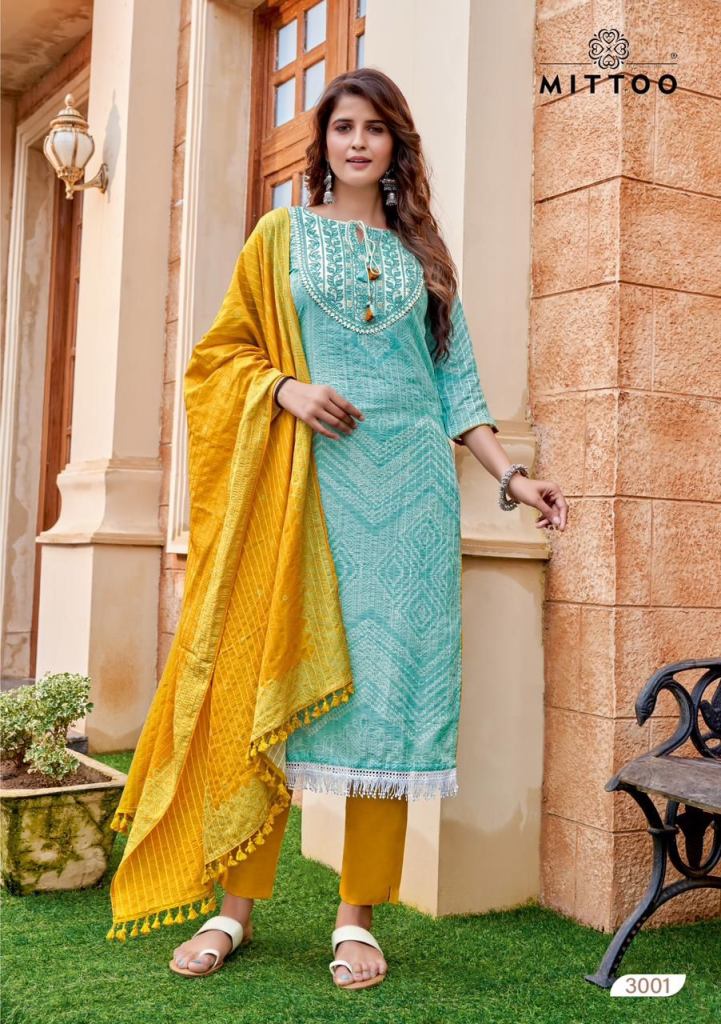 Mittoo Kum Kum Fancy Kurti With Bottom Dupatta Collection