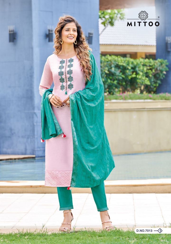 Mittoo Life Style Vol 2 Festive Wear Kurti Pant With Dupatta collection
