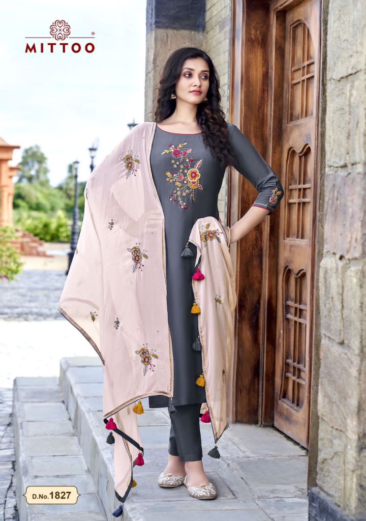Mittoo Life Style Vol 4 Party Wear Kurti With Bottom Dupatta Collection