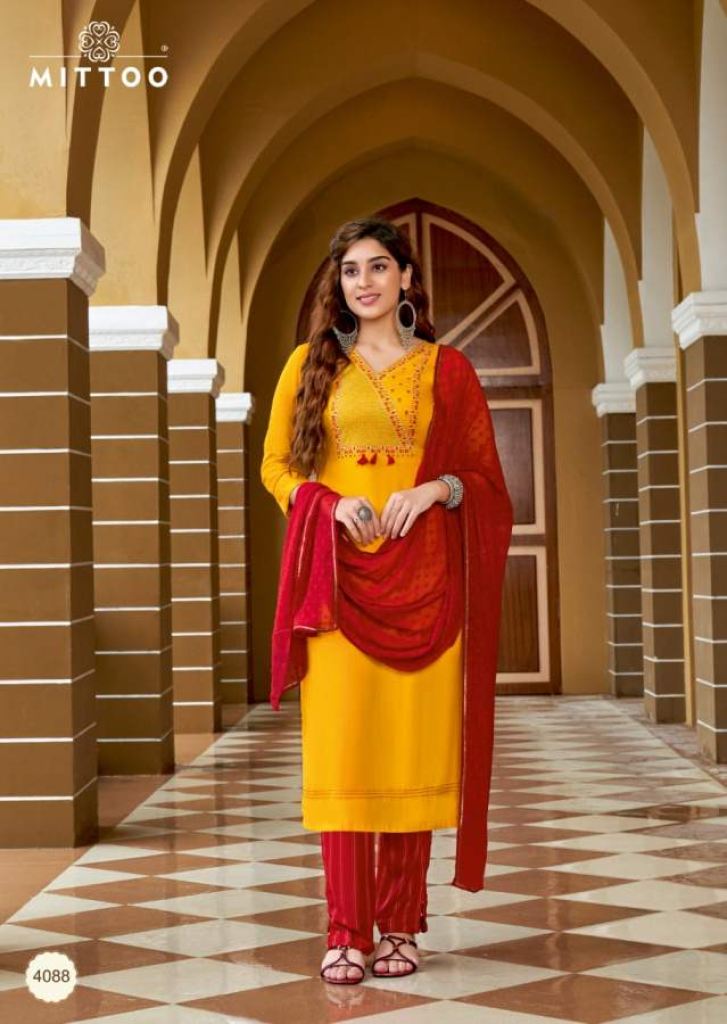 Mittoo Mahendi vol  5 Fancy Designer Readymade Kurti bottom with dupatta catalog 