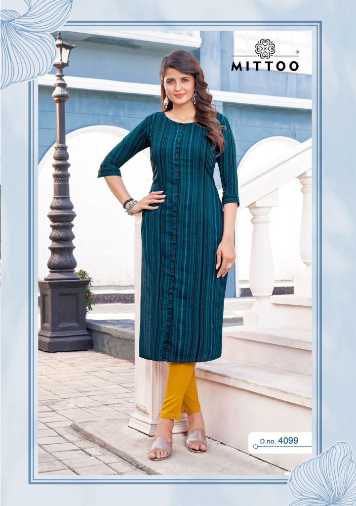 MITTOO introducing new collection in only kurtis in rayon wholesalers and  manufacturer in surat - Catalog Wholesaler & Manufacturer | Maa Collection  Surat