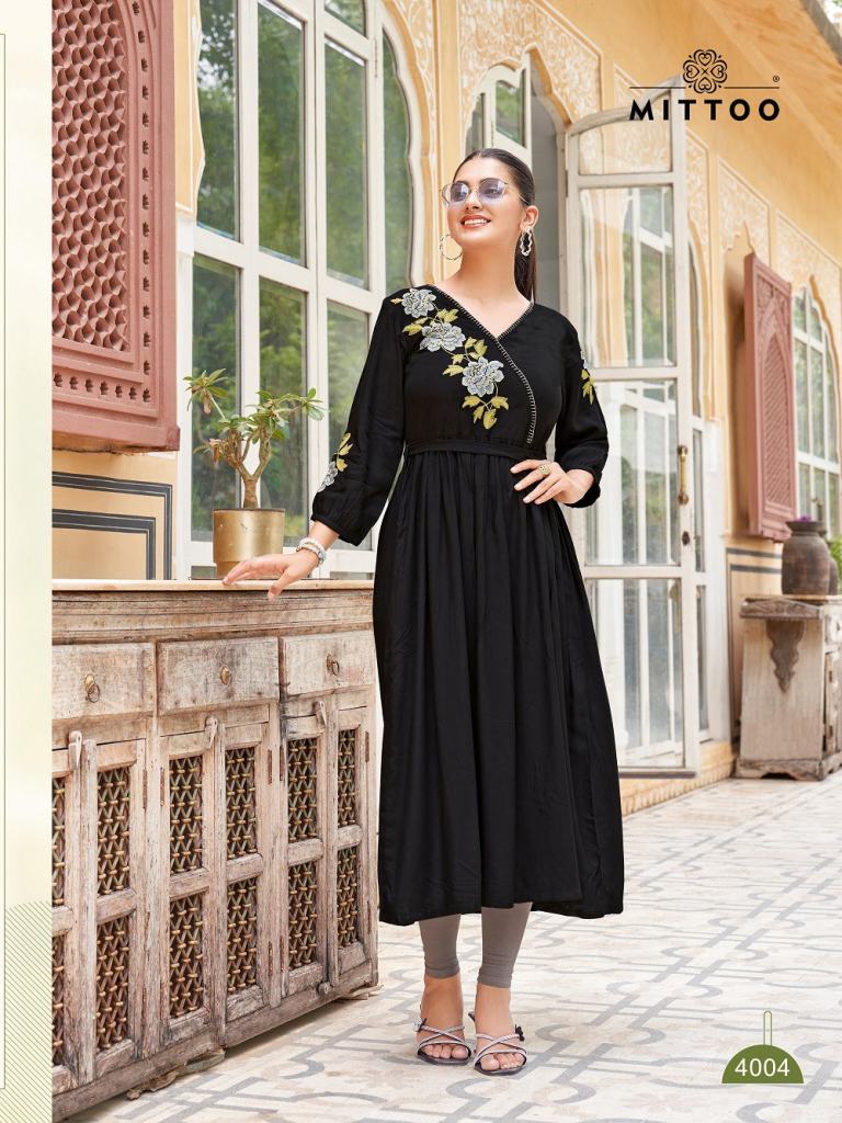 Mittoo Nora Thread Work Stylish Kurti