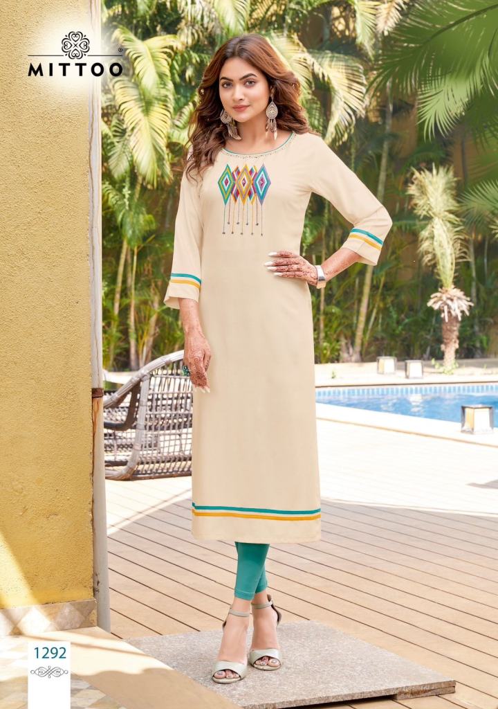 Mittoo Palak Vol 34 party wear Rayon Kurti Collection