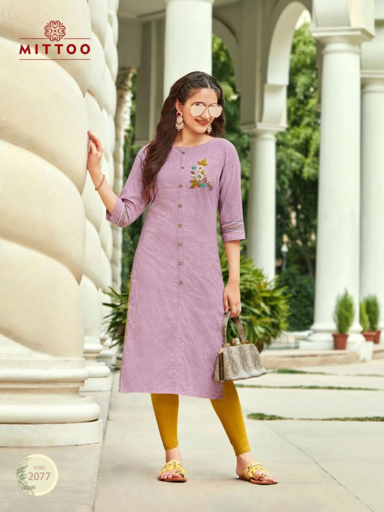 Mittoo Priyal  vol 10 Cotton Weaving Designer Kurti Collection