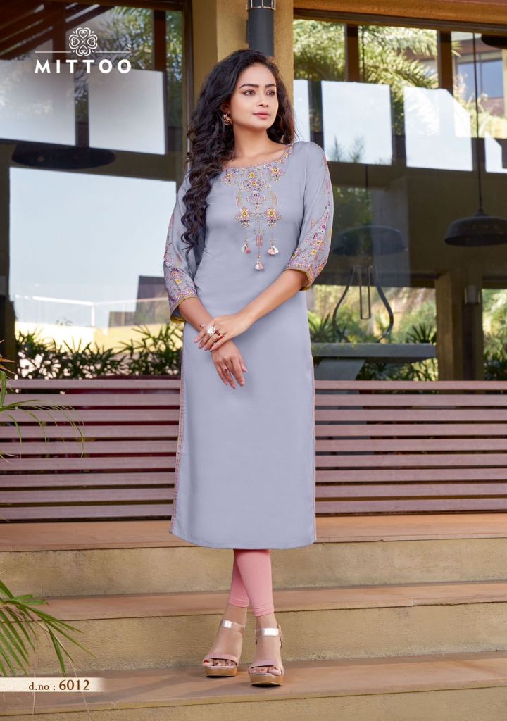 Mittoo Rihana Vol 2 Rayon Casual Regular Ware Kurtis Collection 