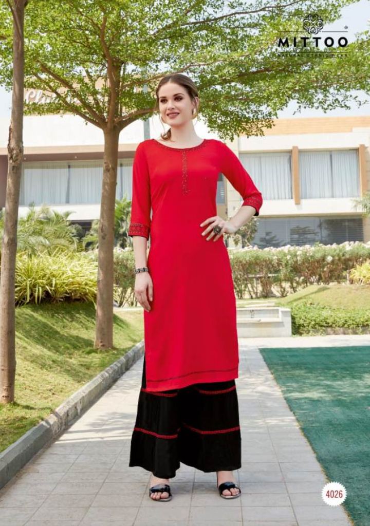 Mittoo  presents Zohra vol  4  Kurti With Bottom Collection