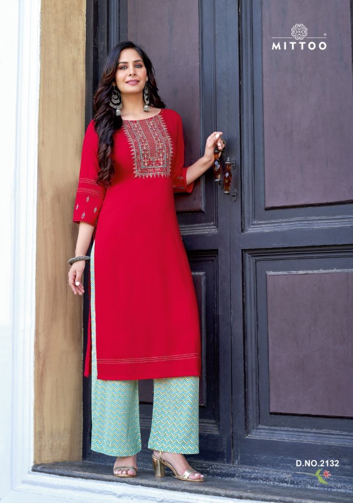 Mittoo Panghat Vol 21 Designer Kurti With bottom catalog 