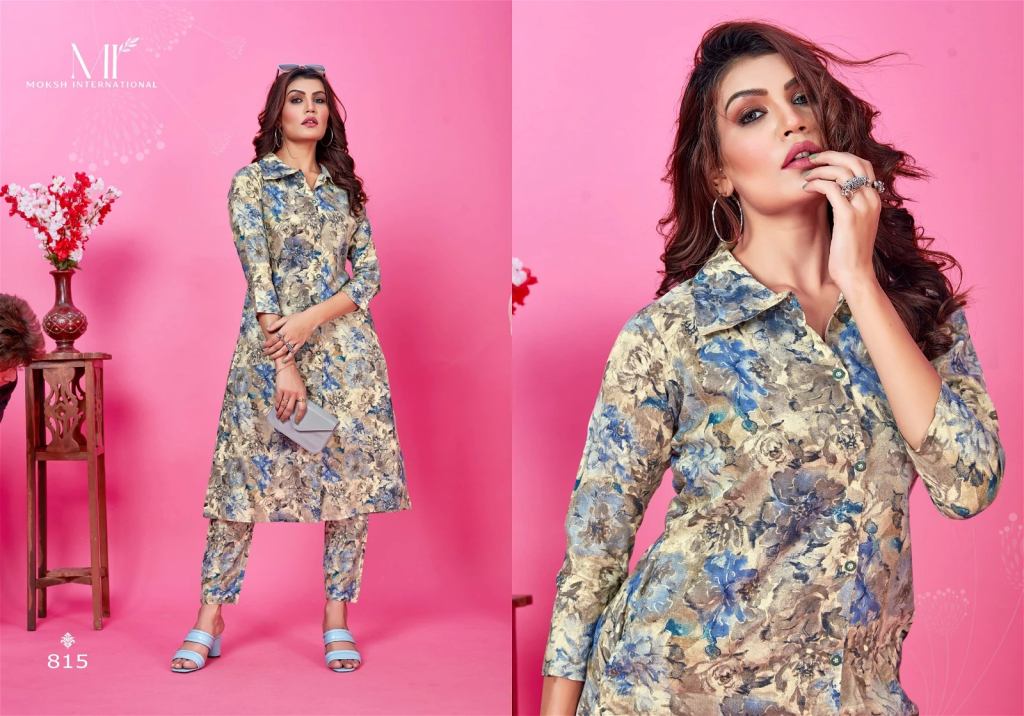 Moksh Co Ord Wow Vol 1 Premium Rayon Kurti Bottom
