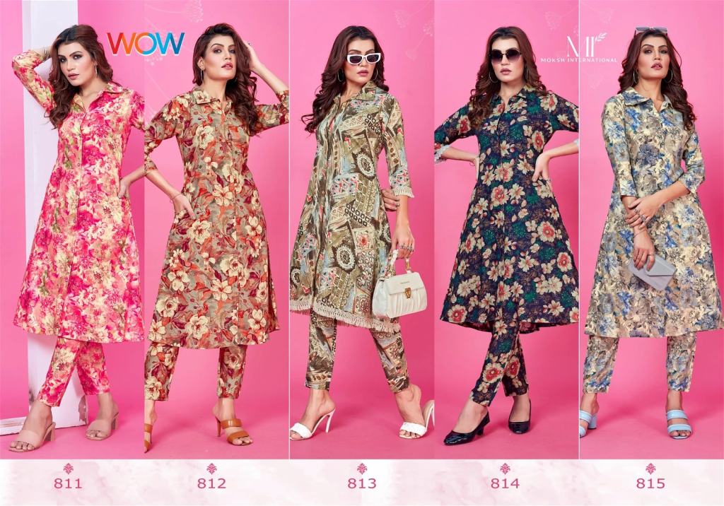Moksh Co Ord Wow Vol 1 Premium Rayon Kurti Bottom