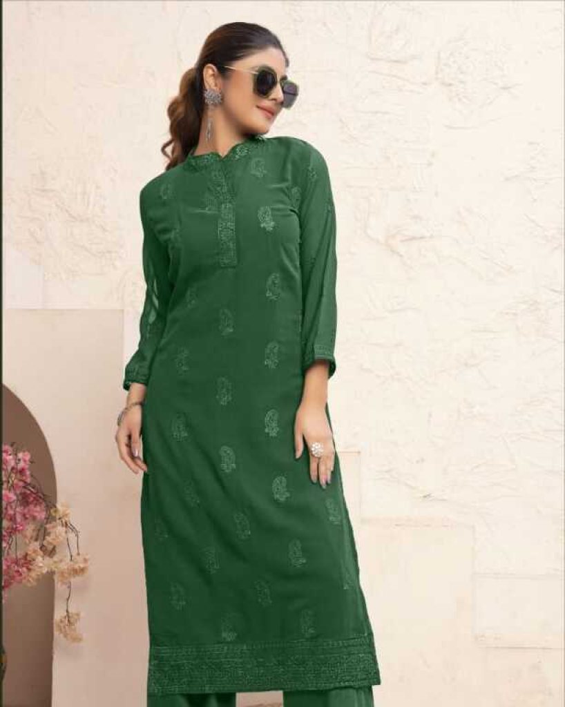 Moksh Vani Vol 1 Embroidered Kurti And Pant 