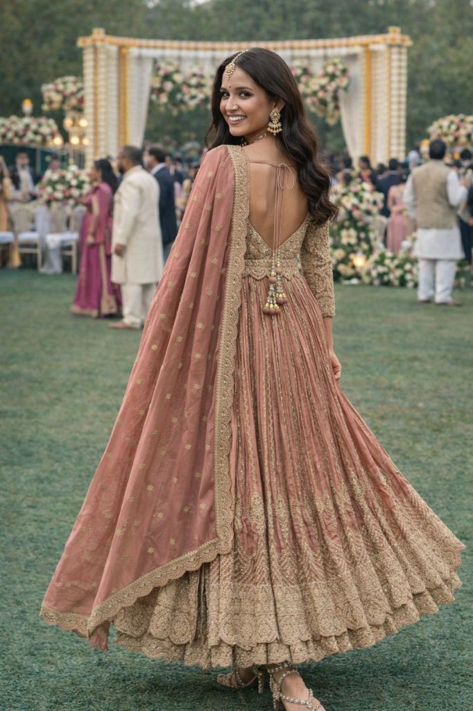 Mrudangi Gauri Embroidered Indo Western