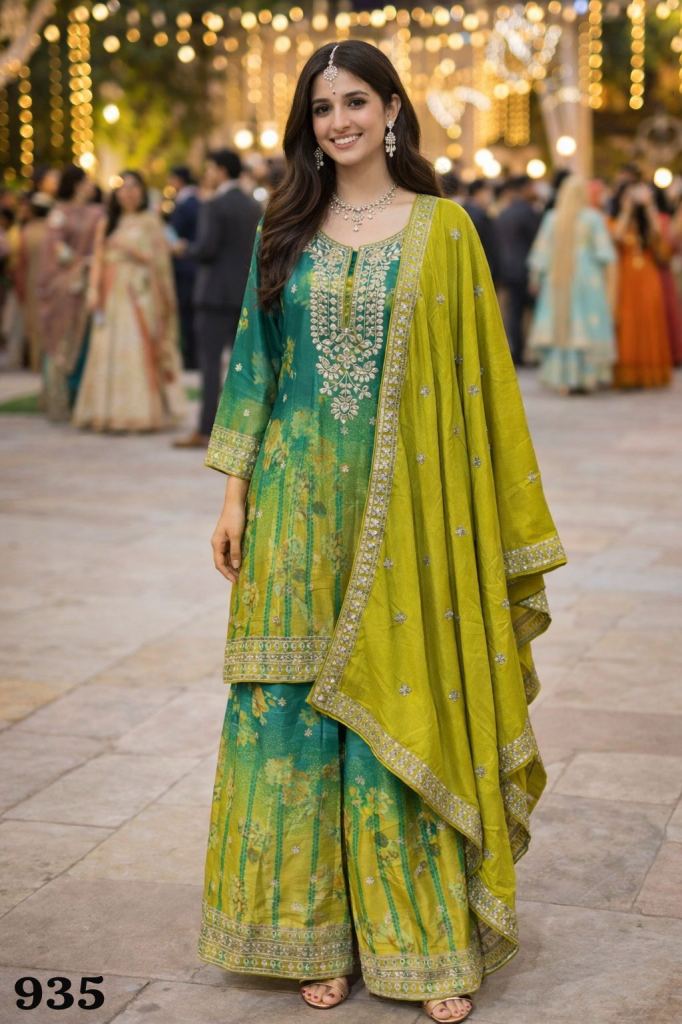 Mrudangi Rangoli Embroidered Designer Salwar Kameez