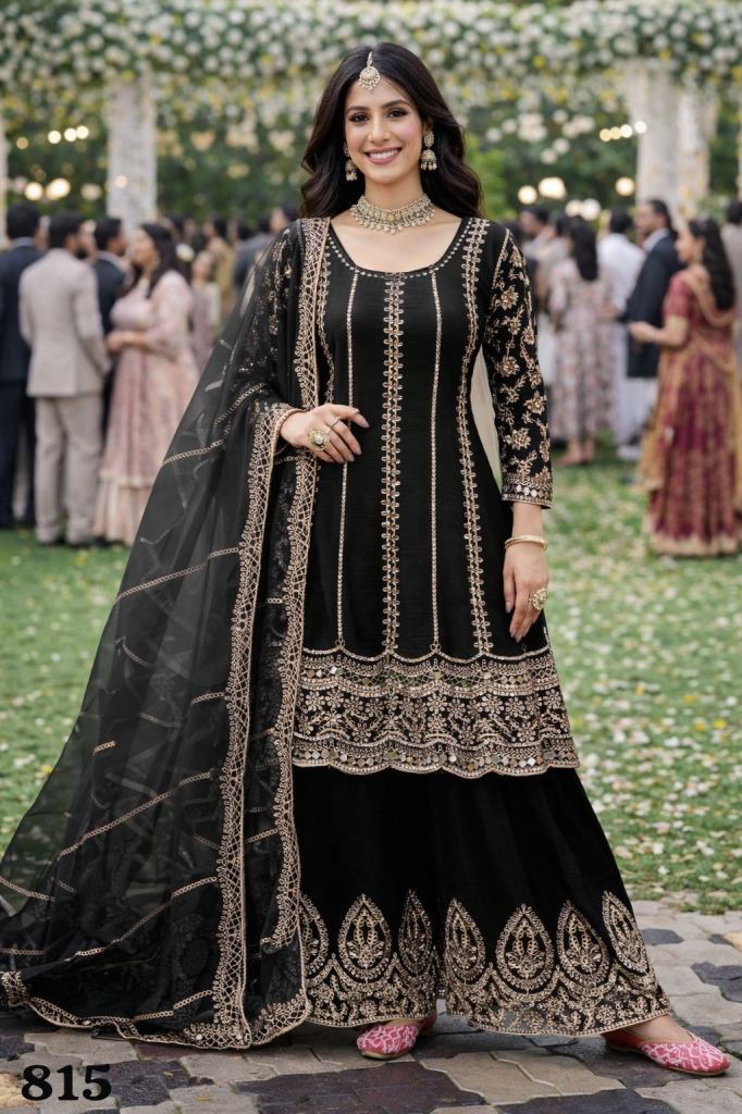 Mrudangi Ruby Embroidered Top With Bottom Dupatta