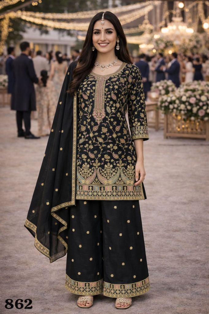 Mrudangi Veena Embroidered Readymade Salwar Kameez