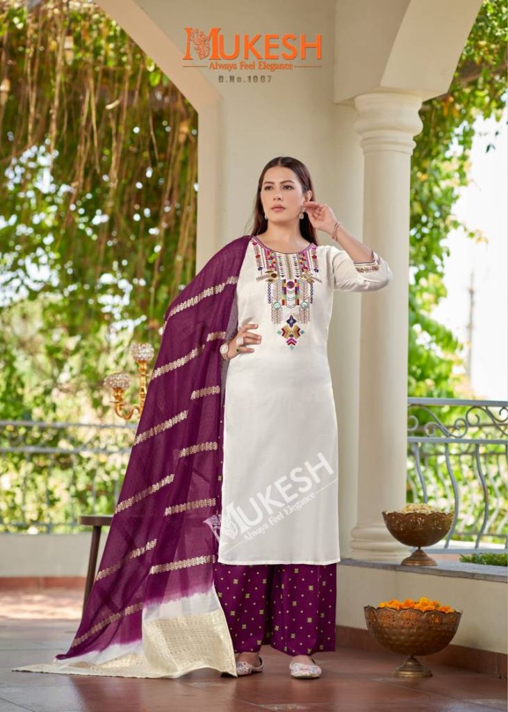 Mukesh Mausam Top Bottom With Dupatta