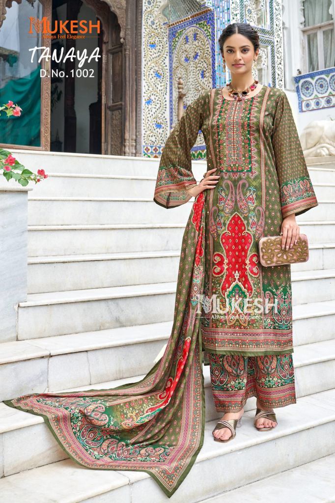 Mukesh Tanaya Digital Printed Kurti Set