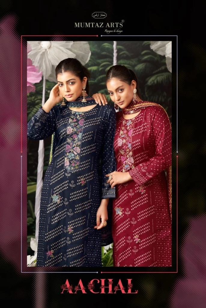 Mumtaz Aachal Jam Cotton Printed Dress Material 