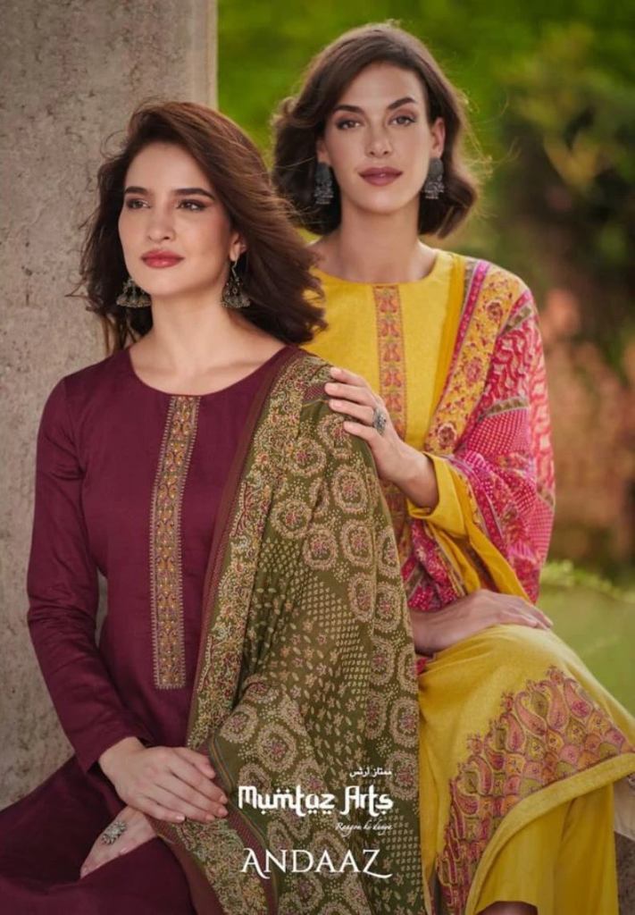 Mumtaz Andaaz Amazing  New Arrival Jam Satin Designer Salwar Suits Collection