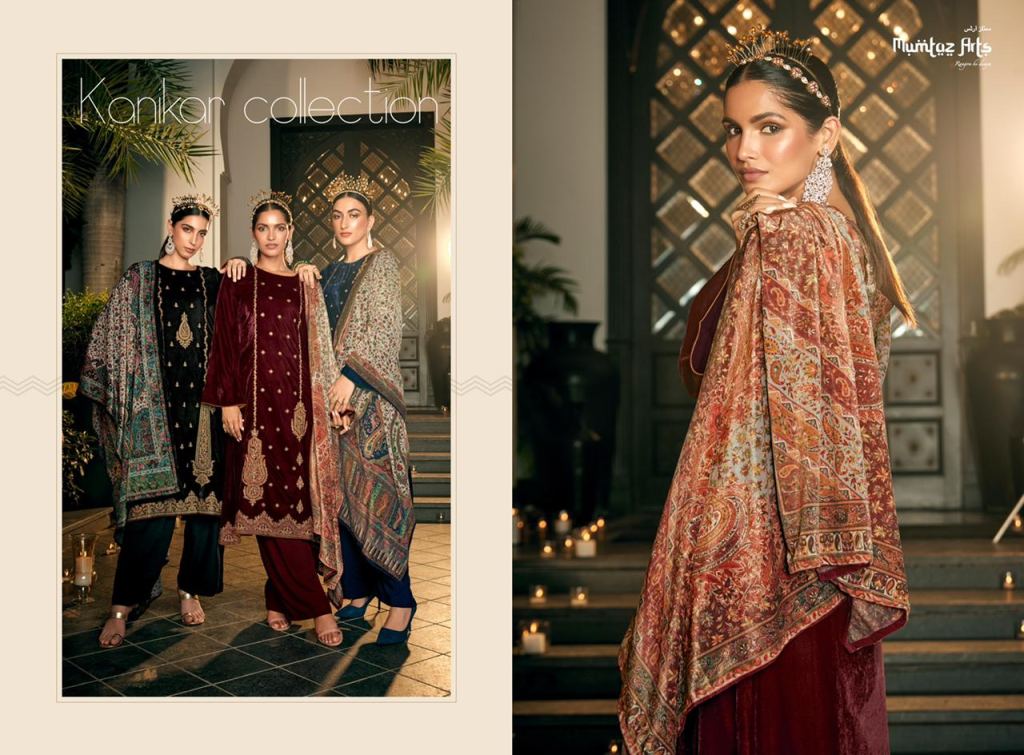 Mumtaz Arts Presents Jamdani Pashmina Karachi Suits Collection