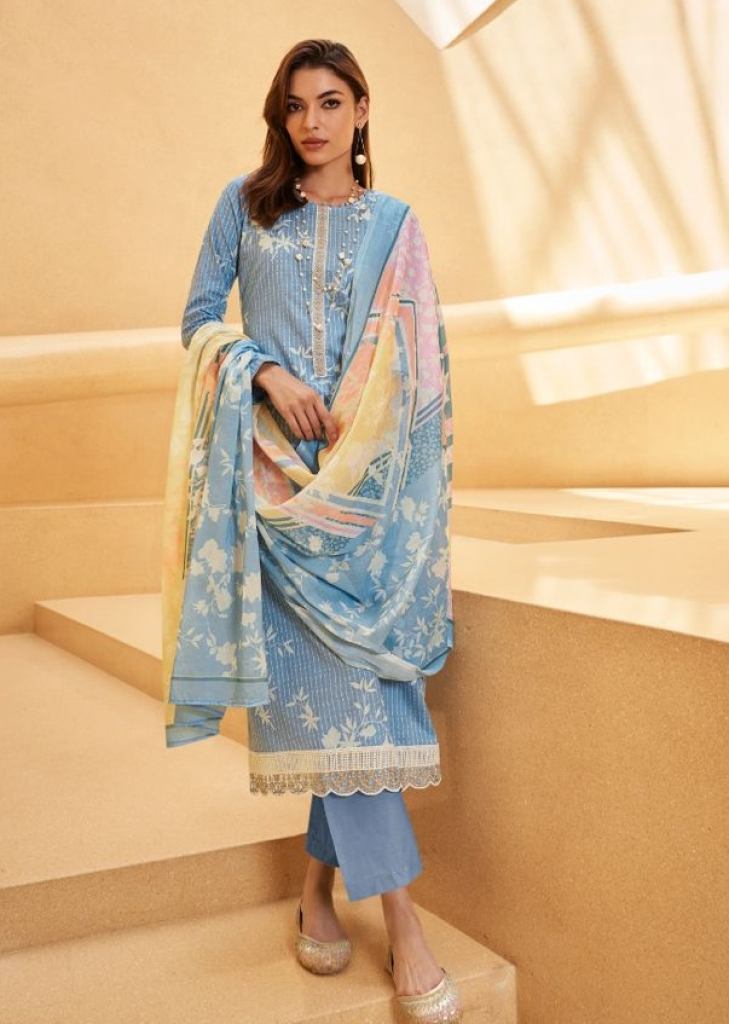 Mumtaz Arts Khaab Fancy Party Wear Lawn Cotton Dress Material Collection