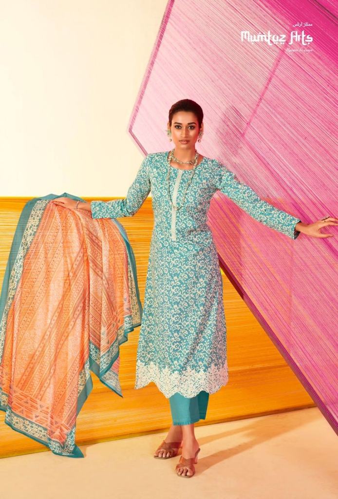 Mumtaz Arts Pastels Cotton wholesale Designer Dress Material 