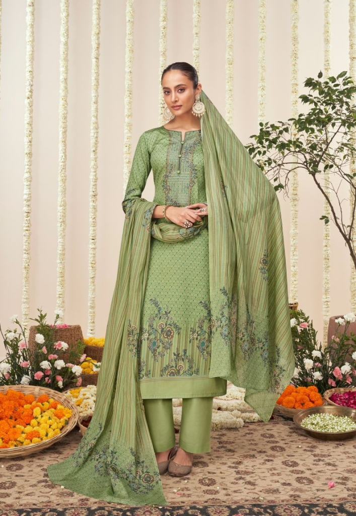 Mumtaz Arts The Tales Of Tradition Stylish Designer Dress Material Collection
