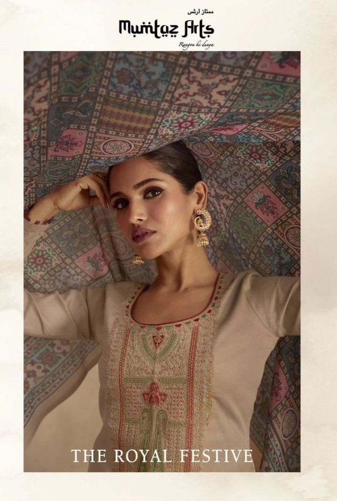 Mumtaz The Royal Festive Beautiful Jam Satin Dress Material Collection