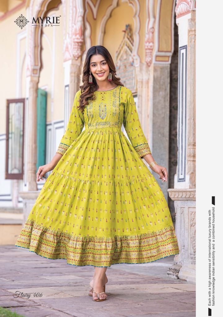 Buy Monique Brand Turkish Color Anarkali Kurta for Women Jaipuri Printed  Designer Kurti (KR-PATILINE-TRKISH-M) Green at Amazon.in