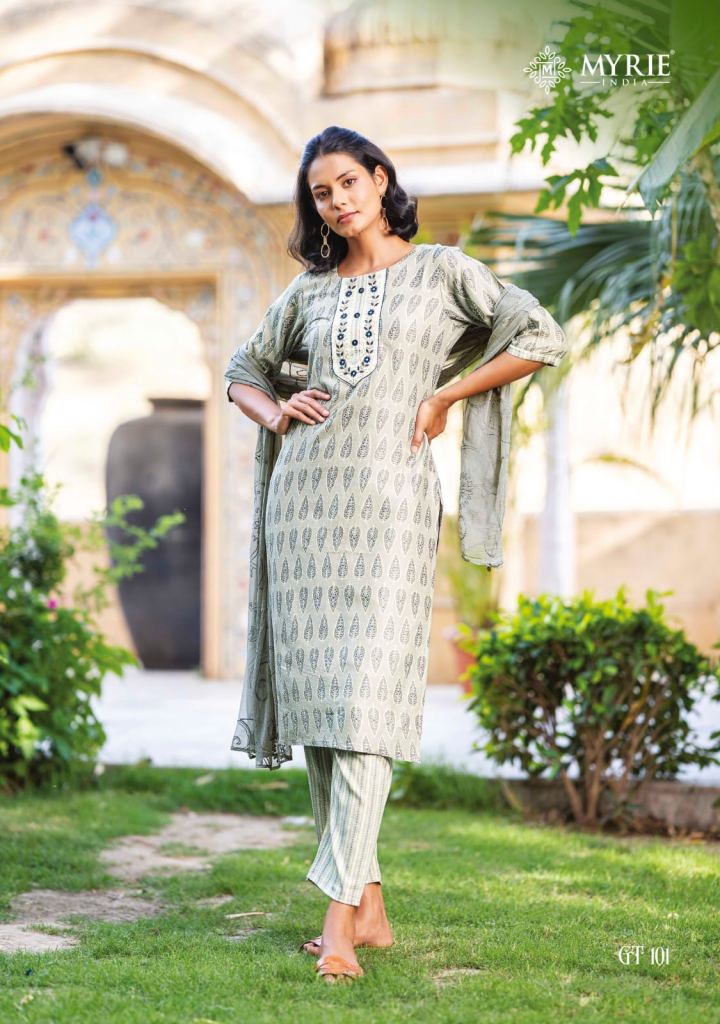 GOLDEN KURTI PLAZO