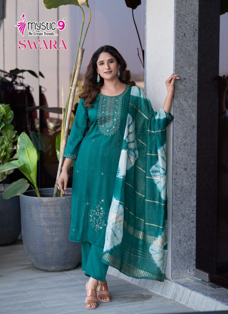 Mystic 9 Swara Vol 2 Kurti Bottom With Dupatta