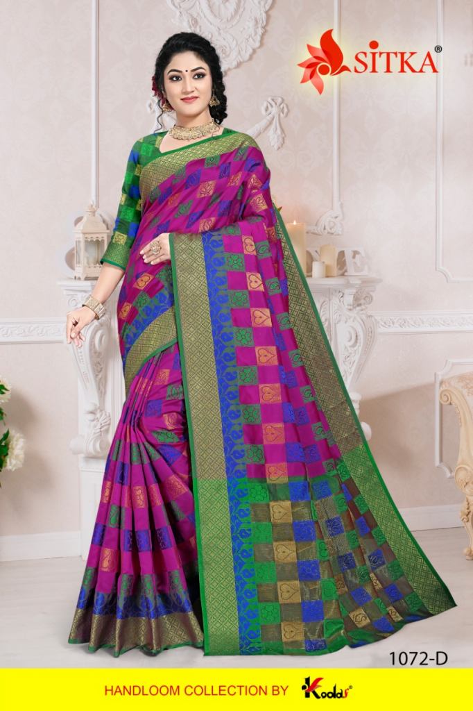 Sitka Present Natural silk 1072 sarees catalogue