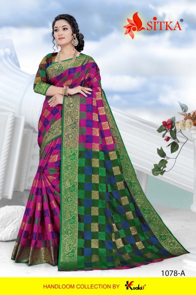 Sitka Present Natural silk 1078 sarees catalogue