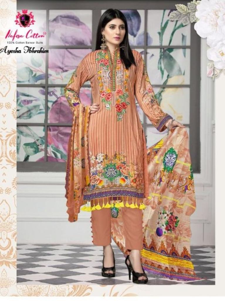 Nafisa Ayesha Ibhrahim Vol 3 Catalog Pakistani Style Casual Wear Karachi Dress Materials 
