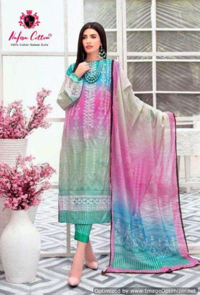 Nafisa Chunri Collection Karachi Cotton Dress Material