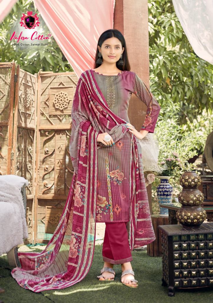 Nafisa Esra Karachi Suits Vol 3 Cotton  Style Print Dress Material