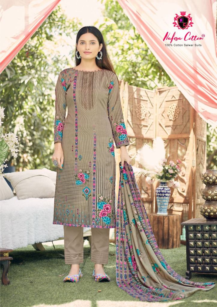 Nafisa Safina Karachi Suits Wholesale Cotton Dress Material - textiledeal.in
