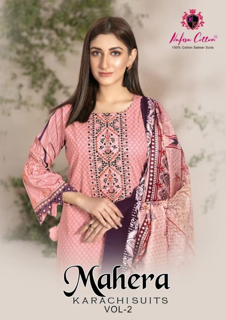 Nafisa Mahera Vol 2 Soft Cotton Karachi Dress Material