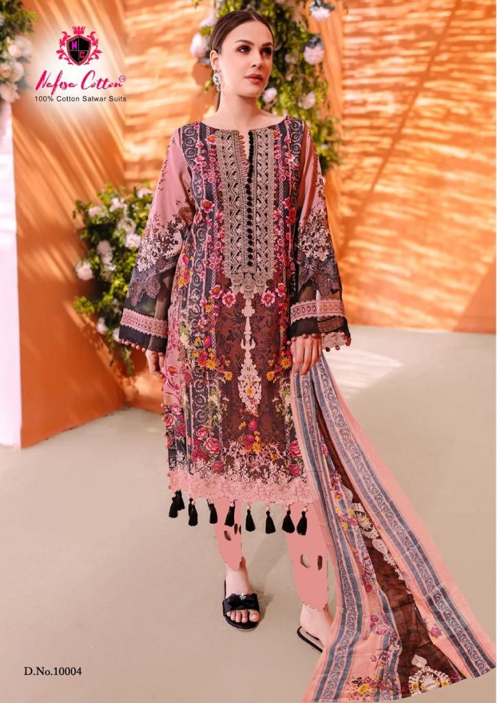 Nafisa Monsoon Vol 10 Daily Wear Karachi Cotton Printed Dress Material