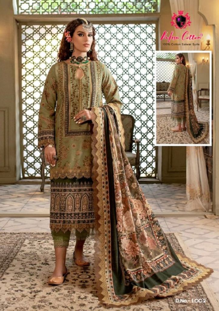 Nafisa Safina Daily Wear Karachi Cotton Printed Dress Material Collection