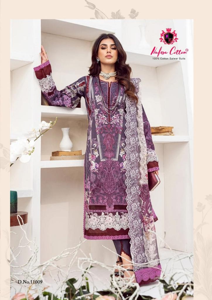 Nafisa Sahil Vol 11 Regular Wear Karachi Cotton Printed Dress Material
