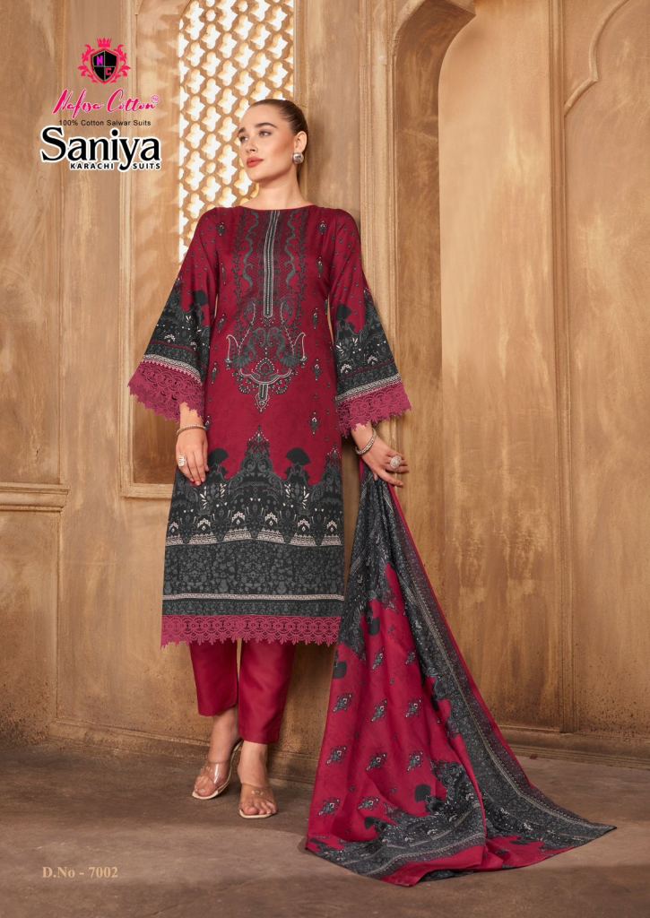 Nafisa Saniya Vol 7 Digital Printed Karachi Dress Material
